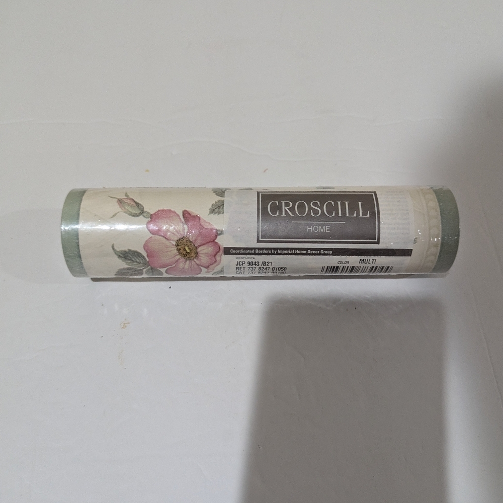 NEW Croscill Home Floral Border with Pink and Green. 5 Yds. Veronica
